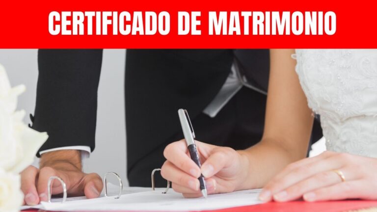 Certificado de matrimonio chile