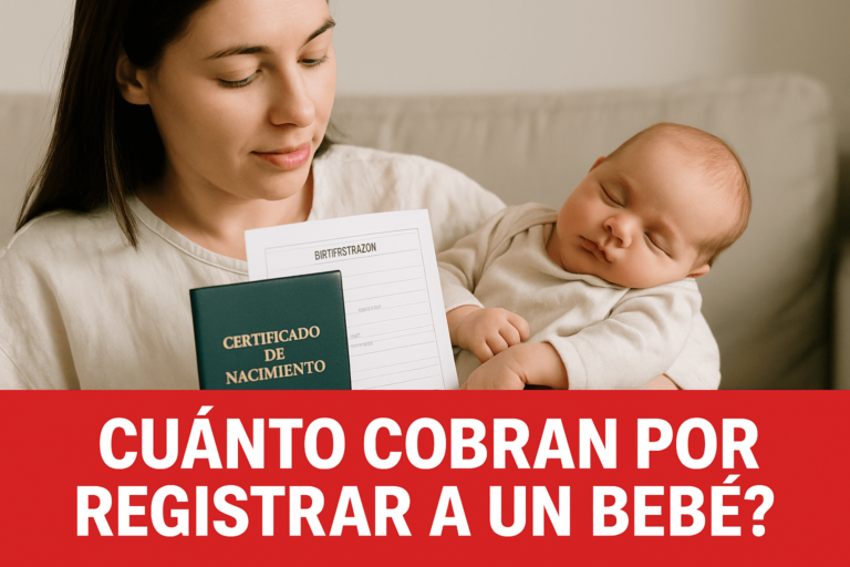 Cuánto cobran por registrar a un bebe en Chile